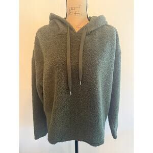 Wild Fable Green Textured Sherpa Hooded Sweatshirt Size XL